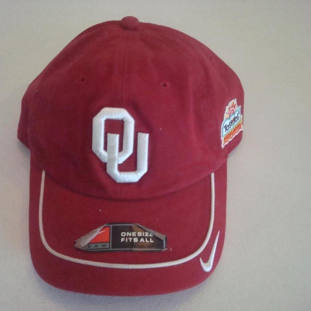 OKLAHOMA SOONERS NIKE HAT‎ CAP VINTAGE Y2K 00S J1